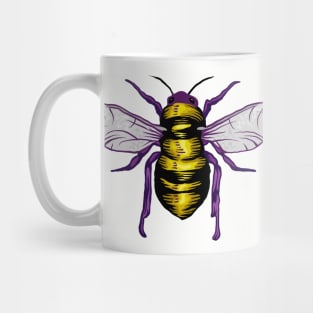 Pop Art Bee Portrait Mug
